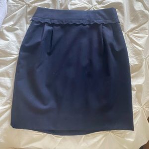 J Crew scallop detail pencil skirt